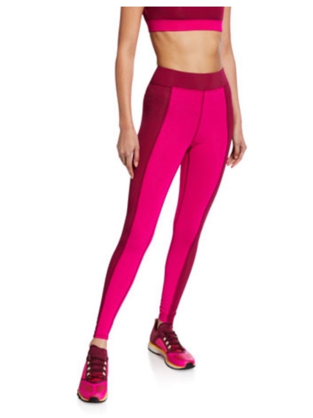 Cushnie Active Colorblock Leggings, Size M